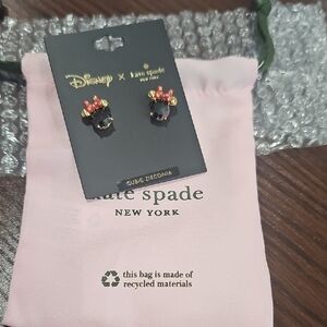 Kate Spade x Disney Black and Red Earrings